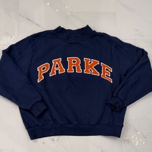 Navy Blue Parke Women's Mockneck Sweatshirt L/XL